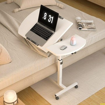 床邊桌可旋轉床邊桌可移動可調節升降桌折疊電腦桌沙發邊桌子家用
