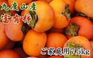 ≪柿の名産地≫九度山の富有柿約7.5kgご家庭用＜2023年10月下旬～12月上旬ごろ順次発送＞