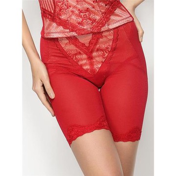 婷美內衣正品專柜收腹美體魅惑紅色束腹收腰提臀束大腿女士塑身褲