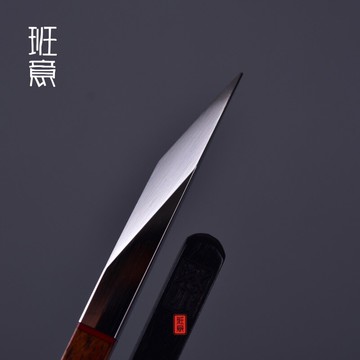 不銹鋼黑檀木酸枝木普洱茶刀茶針茶錐筷子型茶刀撬茶器黑茶茶配件1入