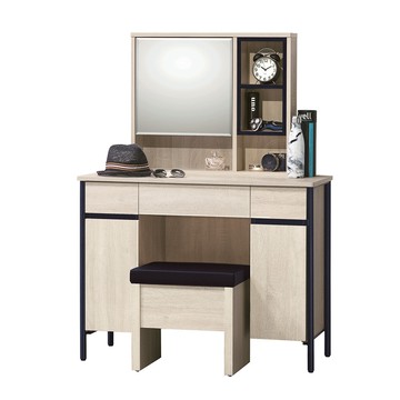 【MUNA家居】韋克3.3尺鏡台/含椅/V05