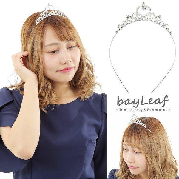 tiara プリンセス ティアラ カチューシャ レディース キッズ 子供 ヘアアクセサリー ハート ハロウィン シルバー 通販  LINEポイント最大GET LINEショッピング