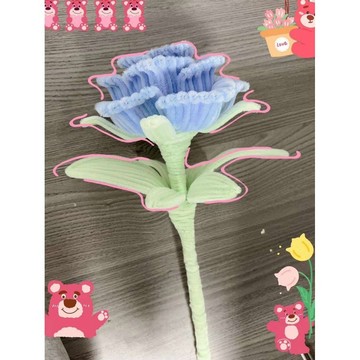 🌷扭一扭🌷 中號巨型玫瑰扭扭棒diy材料包自製多巴胺畢業季生日禮物送朋友花  畢業花束 交換禮物 手作材料包