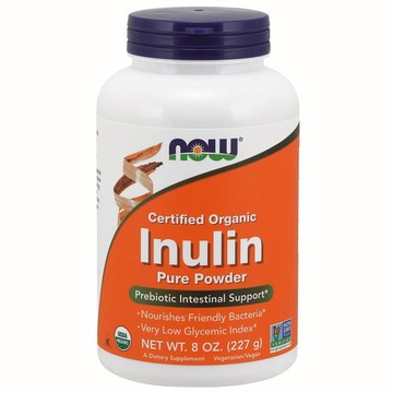 Inulin Prebiotic Pure Powder 8 Oz by Now Foods