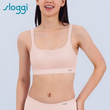 sloggi-BASIC SPORTY COOL清爽律動U領內衣 初櫻淡粉