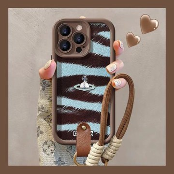 【新款硅膠】適用蘋果iPhone17手機殼春夏斑馬紋沙漠金小羊皮16Pro外殼高級感15plus全包防摔軟殼14個性創意