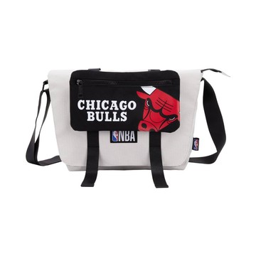 NBA 方扁 組合式 側背 郵差包 公牛隊