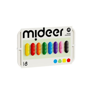 MIDEER 不沾手豌豆蠟筆8色