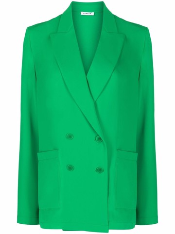 P.A.R.O.S.H. - double-breasted blazer - women - Polyester - L - Green