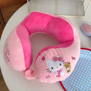 KittyU型枕🎀 卡通kt貓U型枕護頸枕旅行飛機高鐵脖子靠枕辦公室午睡枕頭