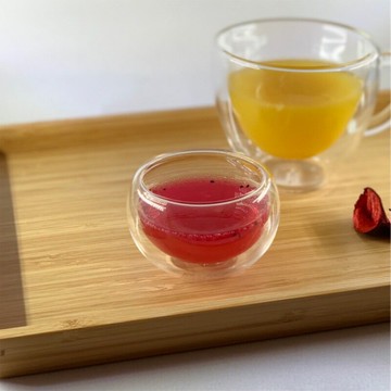 Chikao 耐熱雙層玻璃杯 香茗 雙層杯 60ml 金益合玻璃器皿