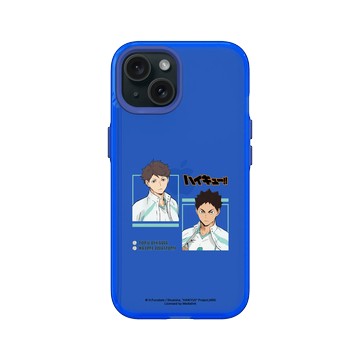 iPhone 15 Clear 激光藍 - 排球少年 Haikyu!! - 及川徹 + 岩泉一 02
