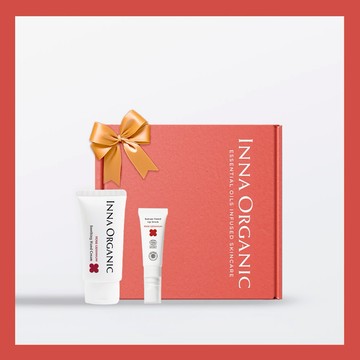 【童顏有機 Inna Organic】 紅潤好氣色 |玫瑰天竺葵護唇膏+護手霜 有機純素