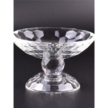 家用水晶果盤佛具用品佛堂貢盤果碟水晶高腳供盤水果盤供佛果盤