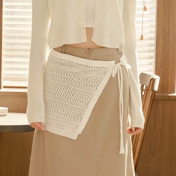 CC.DAILY-鉤針鏤空針織片裙(二色)-女【K2CO026】