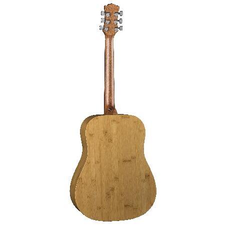 Luna Dreadnought Acoustic Guitar, Woodland Bamboo