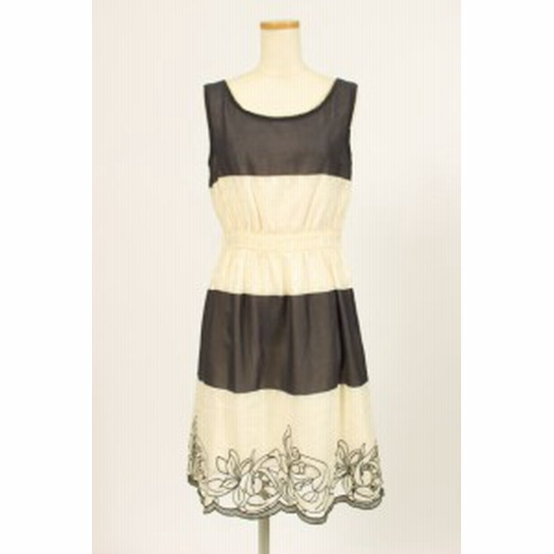 中古 ランゲージ Language カットワーク刺繍 ボーダー ワンピース Hn0528 レディース 通販 Lineポイント最大1 0 Get Lineショッピング