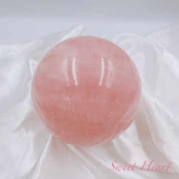 Sweet Heart 田芯開運精選 ??現貨!!桃花 人緣 業務必備 粉晶球 天然 中型 馬達加斯加 水晶球 NO.3