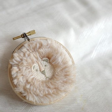 華麗的獅子別針刺繡材料組 含全程影片教學 新手ok