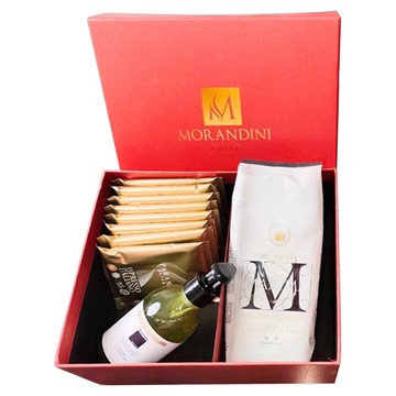 MORANDINI CAFFE 金曜熱動奇蹟 七萃咖啡纖體圓滿禮盒  1套  biostase 熱能活性魅體凝膠 250ml + MORANDINI濾掛包 10個 + 極致榮耀咖啡豆 250g