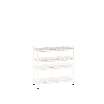 【客尊屋】粗管/小資型 35X60X75Hcm 白騎士四層架