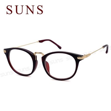 【SUNS】時尚潮流復古酒紅老花眼鏡 熱銷款 超輕盈配戴舒適 男女精品老花