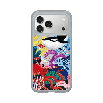 iPhone 17 Pro Max AirX 流變灰 - Ocean Collection: Let's Sea 海洋系列：一路向海 - 海底花花世界（虎鯨版）
