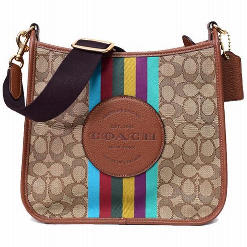 コーチ バッグ COACH ジャガード ぺブルレザー シグネチャー 
