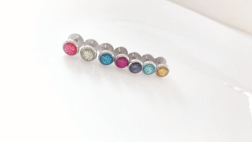 個性系列* 繁星閃閃不鏽鋼耳環* 針耳環/磁鐵耳環