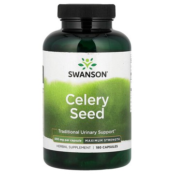 Swanson Vitamins, 芹菜籽，500 毫克，180 粒膠囊