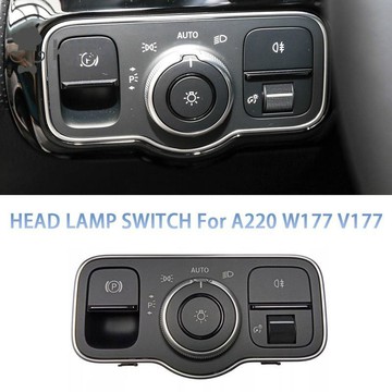 適用於 A220 W177 V177 2019-2023 汽車儀表板前照燈頭燈控制開關燈 A2479052902