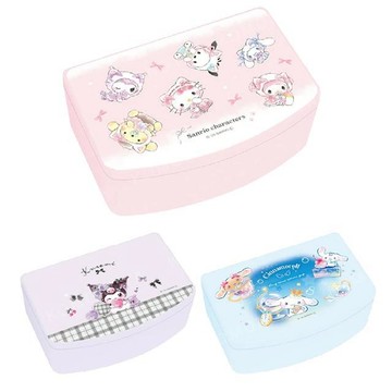 小禮堂 Sanrio 三麗鷗 收納盒附鏡 酷洛米 大耳狗
