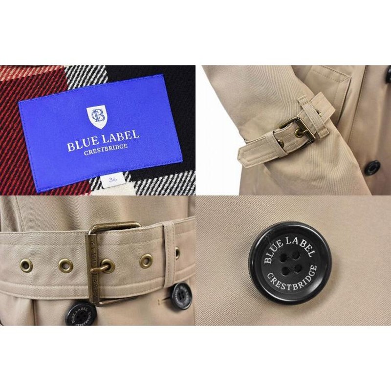 BURBERRY BLUE LABEL トレンチコート 36 ベージュ（ブルー