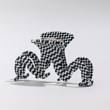 【vacanza】黑白波浪棋盤格・沙夾  #聖誕交換禮物