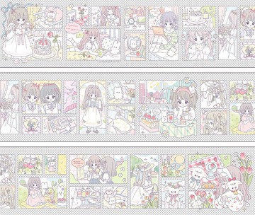 漫畫小格 PET 紙膠帶 台灣自己印 10米卷