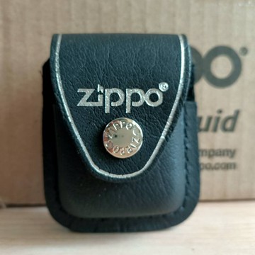 【現貨附發票】美國 Zippo 打火機皮套 保護套 天然皮革 黑色 夾式 (型號LPCBK)
