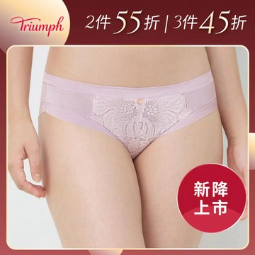 黛安芬-FLORALE Celestial 梔韻流光系列 中腰三角褲 M-EEL 溫柔紫｜74-7077 9N