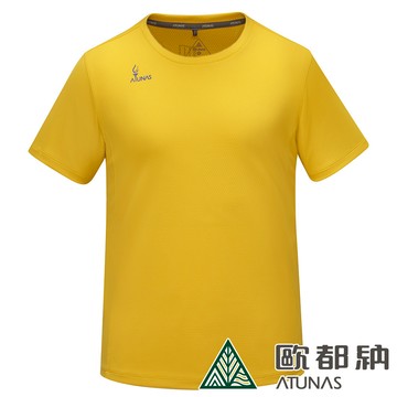 【ALL WIN限定】中性款ALL WIN快乾抗菌短袖T恤(A6TS2416N黃/戶外休閒/MIT台灣製)