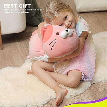 Onsoyours Super Soft Cat Plush Toy, Fluffy Chubby Kitty Stuffed