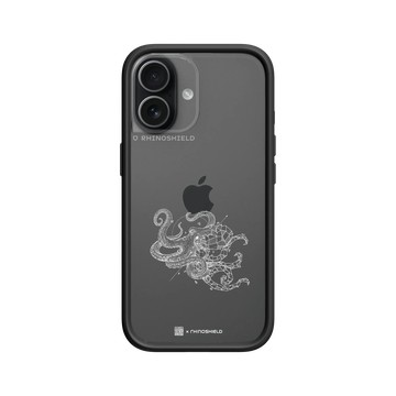 iPhone 17 Mod NX -邊框背蓋組合 (相機按鈕) 黑 - Kerby Rosanes - 章魚 - 白