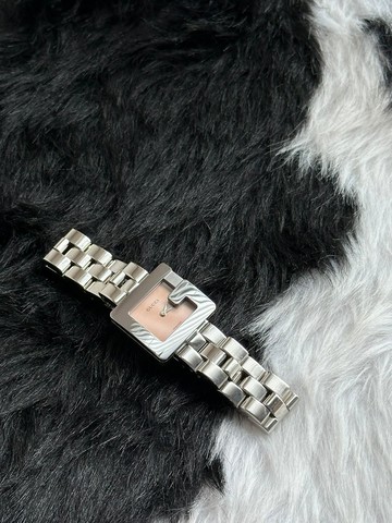 中古錶 GUCCI 古馳 G 型方盤金屬腕錶