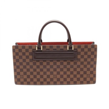 【二手名牌BRAND OFF】LOUIS VUITTON LV 路易威登【再降價】棕色 PVC塗層帆布 棋盤格 手提包
