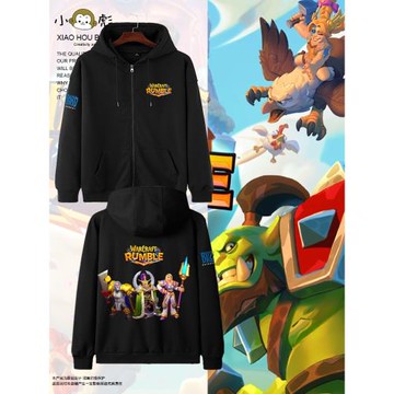 魔獸大作戰游戲手游戲周邊開衫衛衣男女兒童裝學生拉鏈帶連帽外套