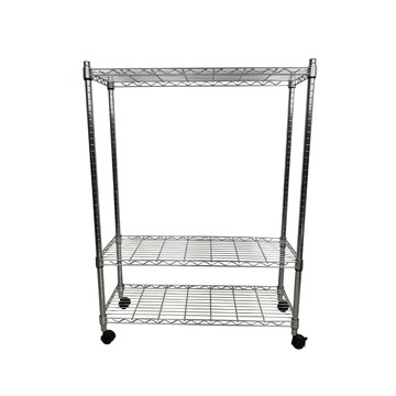 我塑我形 90 x 35 x 140 cm MIT耐重移動式萬用鐵力士鍍鉻三層收納架 置物架 鐵力士架 三層架