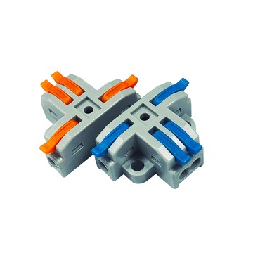 青禾坊 T型1進3出 T13R*10/T13B*10 快速接頭-20顆 (接線端子/快接端子/電火布/絕緣膠帶/快速配線)