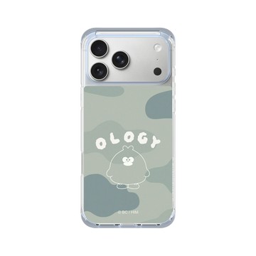 iPhone 17 Pro Max ClearX (MagSafe 兼容) 冰透藍 - 奧樂雞 Ology - 迷彩綠