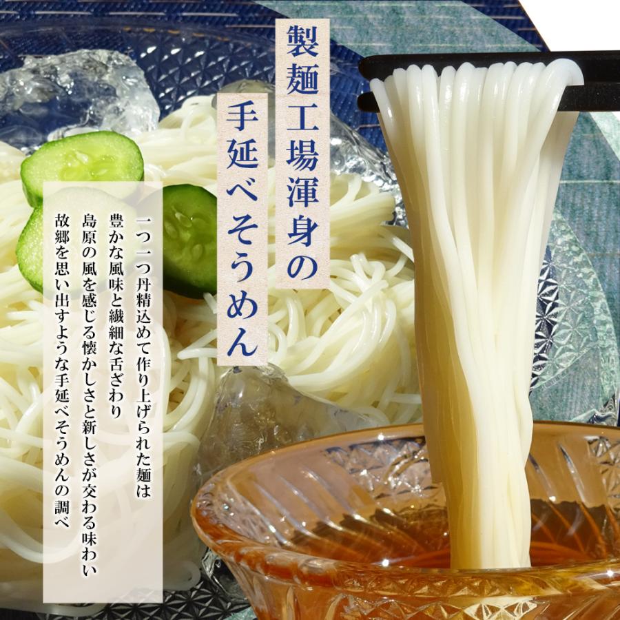 島原手延べそうめん 500ｇ（50g 10束） 長崎県 植木製麺工場 島原そうめん にゅうめん 島原 手延べ素麺 送料無料