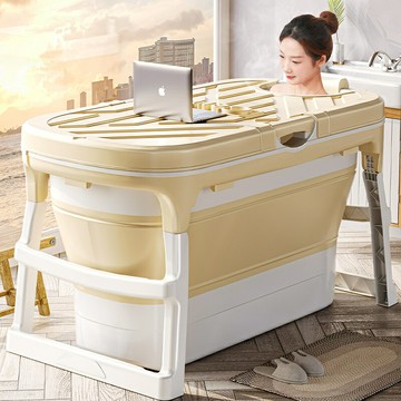 全身泡澡桶大人浴桶折疊家用浴缸成人可坐汗蒸兩用桶加厚沐浴澡盆/泡澡桶/泡澡盆/洗澡盆/沐浴盆/浴室盆/淋浴盆