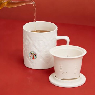乾唐軒活瓷 | 新品上市 | 十二生肖三件杯 / 附茶漏 / 2色 390ml