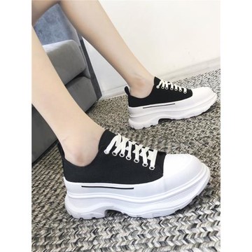 麥昆厚底帆布鞋女313233小碼女鞋韓版百搭小白鞋女32 33 34碼單鞋